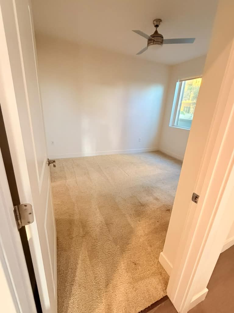 Freshly cleaned bedroom after remodeling